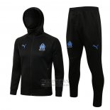 Chandal con Capucha del Olympique Marsella 2021-2022 Negro