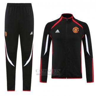 Chandal de Chaqueta del Manchester United Teamgeist 2021-2022 Negro