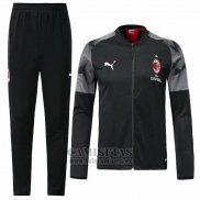 Chandal del AC Milan N98 2019-2020 Negro