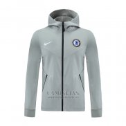 Chaqueta con Capucha del Chelsea 2020-2021 Gris