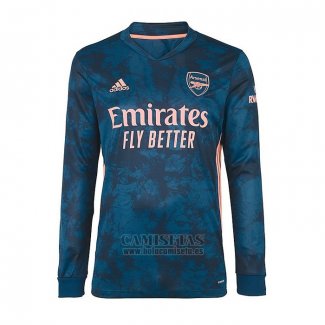 Camiseta Arsenal Tercera Manga Larga 2020-2021