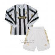 Camiseta Juventus Primera Manga Larga Nino 2020-2021