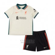 Camiseta Liverpool Segunda Nino 2021-2022