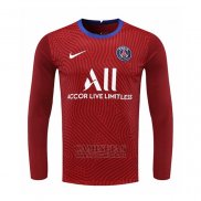 Camiseta Paris Saint-Germain Portero Manga Larga 2020-2021 Rojo