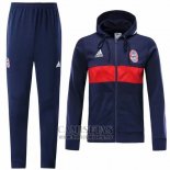 Chandal con Capucha del Bayern Munich 2019-2020 Azul