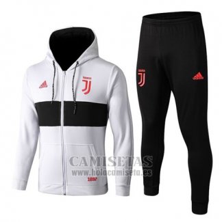 Chandal con Capucha del Juventus 2019-2020 Blanco