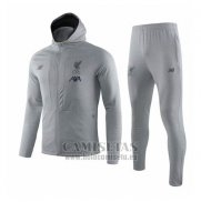 Chandal con Capucha del Liverpool 2019-2020 Gris