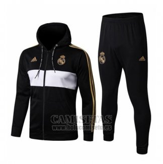 Chandal con Capucha del Real Madrid 2019-2020 Negro