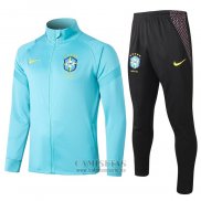 Chandal de Chaqueta del Brasil 2020-2021 Azul