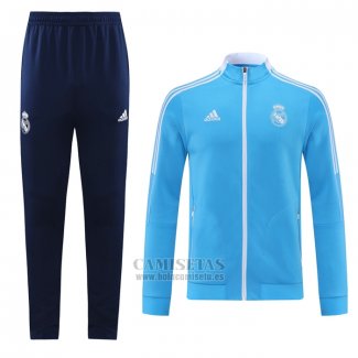 Chandal de Chaqueta del Real Madrid Nino 2021-2022 Azul