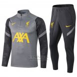 Chandal de Sudadera del Liverpool Nino 2021-2022 Gris