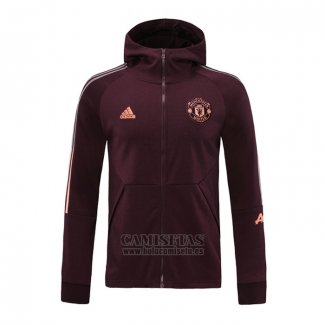 Chaqueta con Capucha del Manchester United 2020-2021 Rojo