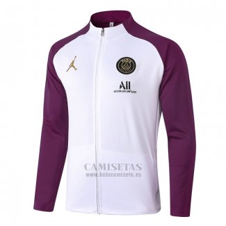 Chaqueta del Paris Saint-Germain Jordan 2020-2021 Blanco