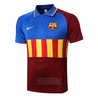 Polo Barcelona 2020-2021 Azul y Marron