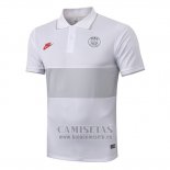 Polo Paris Saint-Germain 2019-2020 Blanco y Gris