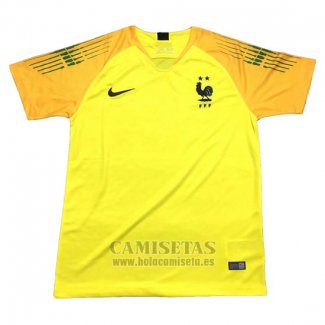 Tailandia Camiseta Francia Portero 2018 Amarillo