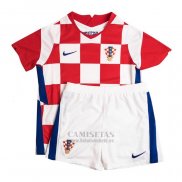 Camiseta Croacia Primera Nino 2020-2021