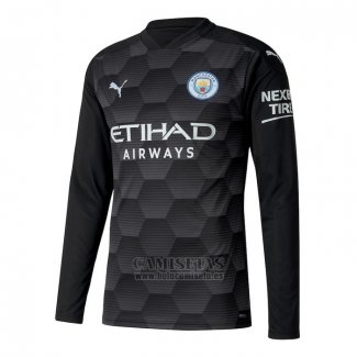 Camiseta Manchester City Portero Primera Manga Larga 2020-2021