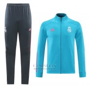 Chandal de Chaqueta del Real Madrid 2020-2021 Azul Claro