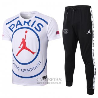 Chandal del Paris Saint-Germain Jordan Manga Corta 2020-2021 Blanco