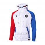 Chaqueta con Capucha del Paris Saint-Germain 2020-2021 Blanco