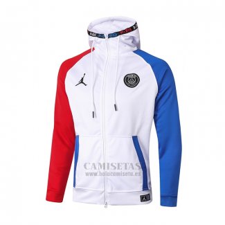 Chaqueta con Capucha del Paris Saint-Germain 2020-2021 Blanco