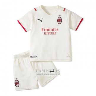 Camiseta AC Milan Segunda Nino 2021-2022