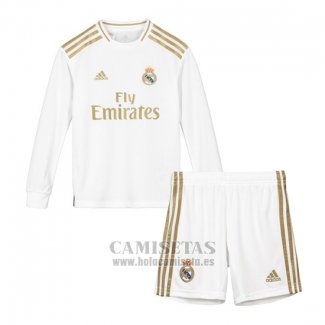 Camiseta Real Madrid Primera Manga Larga Nino 2019-2020