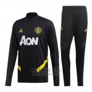 Chandal del Manchester United Nino 2019-2020 Negro y Amarillo