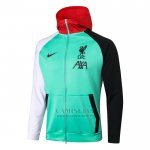 Chaqueta con Capucha del Liverpool 2020-2021 Verde  Chaqueta con Capucha del Liverpool 2020-2021 Verde