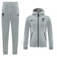 Chandal con Capucha del Liverpool 2020-2021 Gris