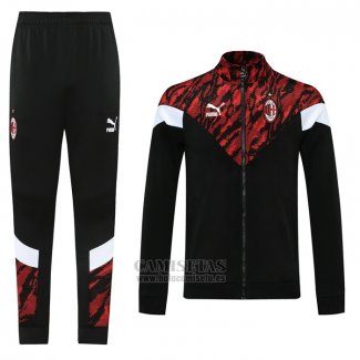 Chandal de Chaqueta del AC Milan 2021 Negro