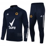 Chandal de Sudadera del Wolves 2021-2022 Azul