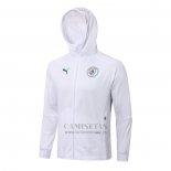 Chaqueta con Capucha del Manchester City 2021-2022 Blanco