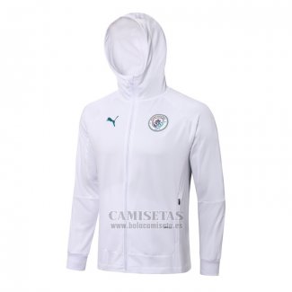 Chaqueta con Capucha del Manchester City 2021-2022 Blanco