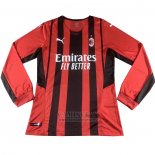 Camiseta AC Milan Primera Manga Larga 2021-2022