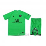 Camiseta Paris Saint-Germain Portero Nino 2021-2022 Verde