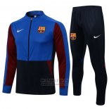 Chandal de Chaqueta del Barcelona 2021-2022 Azul y Rojo