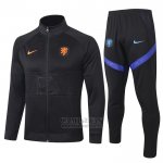 Chandal de Chaqueta del Holanda Nino 2020-2021 Negro  Chandal de Chaqueta del Holanda Nino 2020-2021 Negro