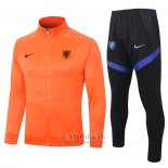 Chandal de Chaqueta del Holanda Nino 2020 Naranja