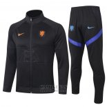 Chandal de Chaqueta del Holanda Nino 2020 Negro