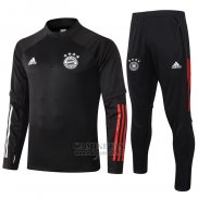 Chandal de Sudadera del Bayern Munich Nino 2020-2021 Negro