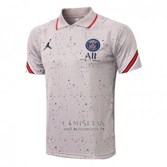 Polo Paris Saint-Germain Jordan 2021-2022 Gris