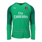 Camiseta AC Milan Portero Manga Larga 2019-2020 Verde