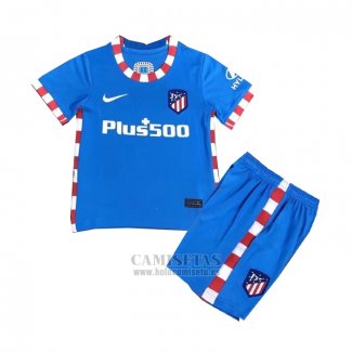 Camiseta Atletico Madrid Tercera Nino 2021-2022