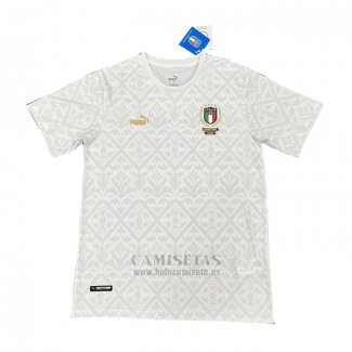 Camiseta Italia European Champions 2020 Blanco Tailandia