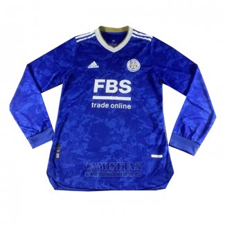 Camiseta Leicester City Primera Manga Larga 2021-2022