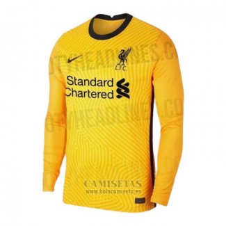 Camiseta Liverpool Portero Manga Larga 2020-2021 Amarillo