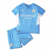 Camiseta Manchester City Primera Nino 2021-2022