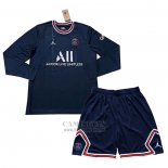 Camiseta Paris Saint-Germain Primera Manga Larga Nino 2021-2022